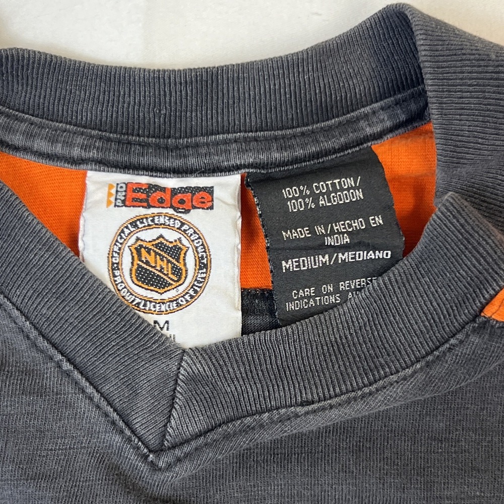 Vintage NHL Philadelphia Flyers Eastern Conference Black Shirt Pro-Player Mens L - Picture 3 of 9